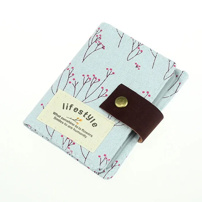 Novel Korean Floral Storage Credit Card Purse Holder Pouch Coin Bag 3