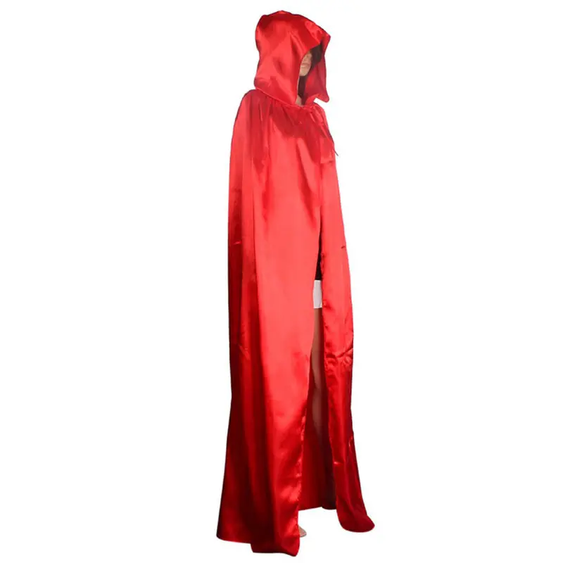 Novelty Halloween Women Coat Hooded Cloak Jacket Coat Wicca Robe Medieval Cape Shawl Halloween Party Tops Blouse Cover Up 7