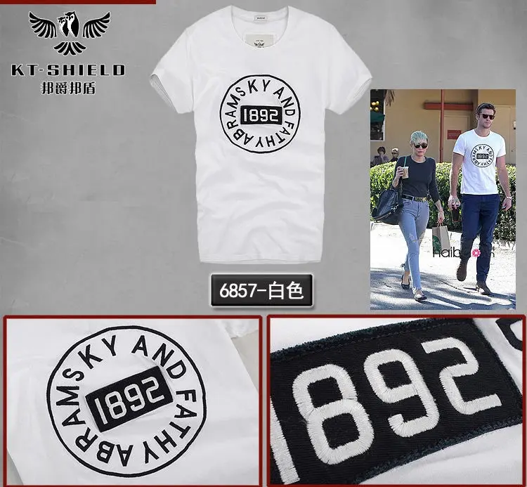 Novelty Men's T Shirts Short Sleeve Cotton T-Shirts For Man Hcot Slim Fit Top Tees 17
