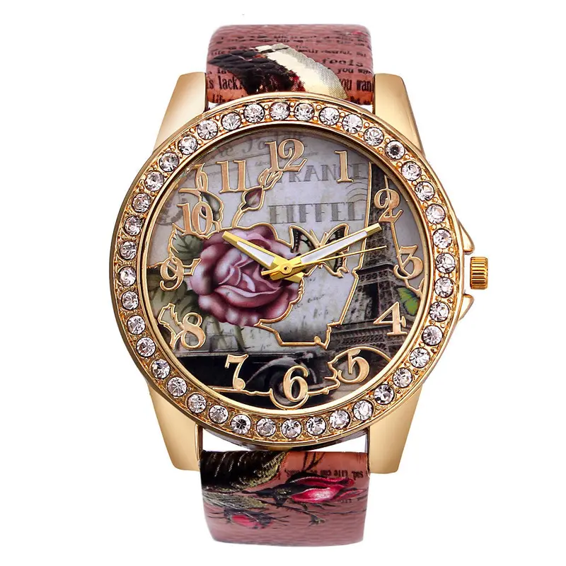 Nueva Luxury Women Watch Wristwatch Colorful Dress Quartz Watch Arabic Numerals Reloj De Lujo 2