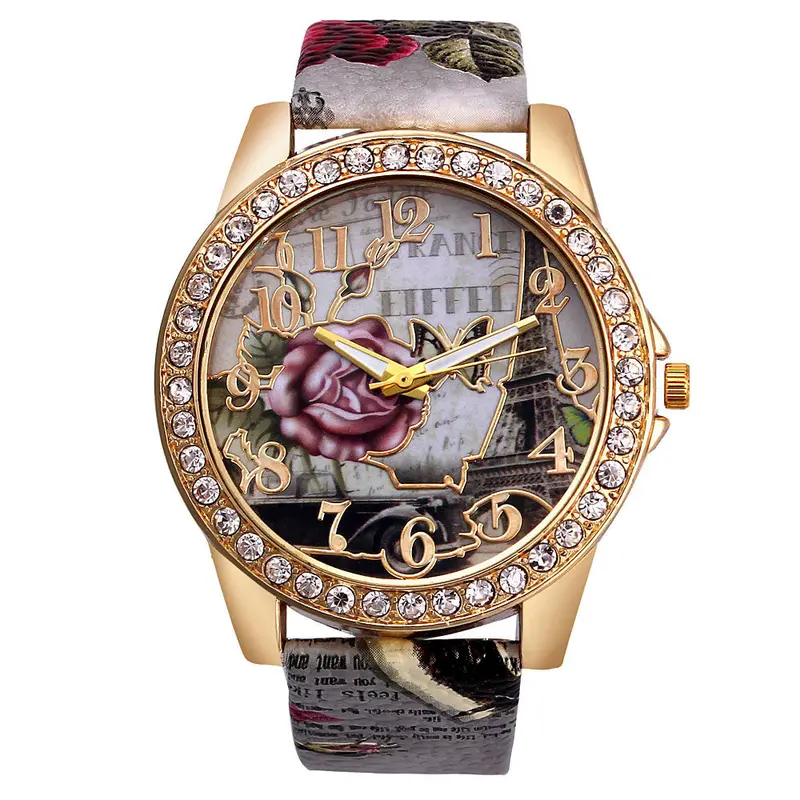 Nueva Luxury Women Watch Wristwatch Colorful Dress Quartz Watch Arabic Numerals Reloj De Lujo 3