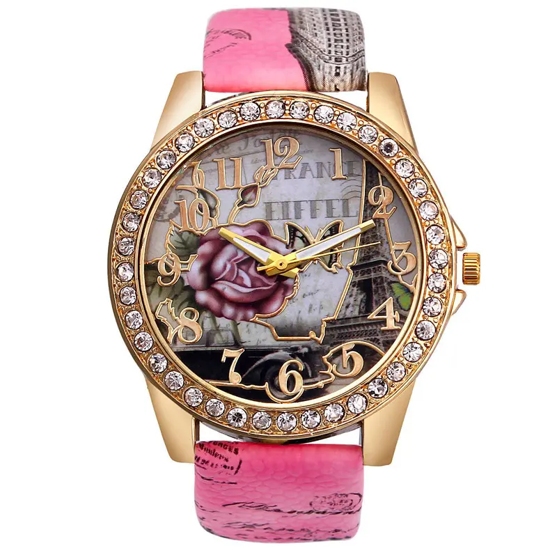 Nueva Luxury Women Watch Wristwatch Colorful Dress Quartz Watch Arabic Numerals Reloj De Lujo 4