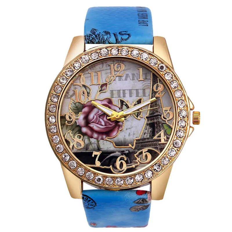 Nueva Luxury Women Watch Wristwatch Colorful Dress Quartz Watch Arabic Numerals Reloj De Lujo 5