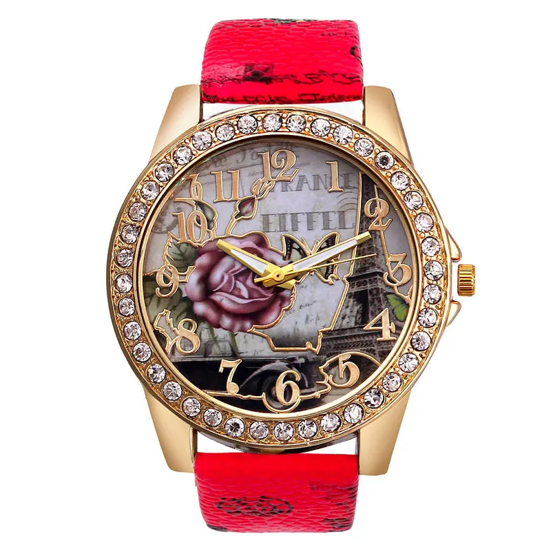 Nueva Luxury Women Watch Wristwatch Colorful Dress Quartz Watch Arabic Numerals Reloj De Lujo 6