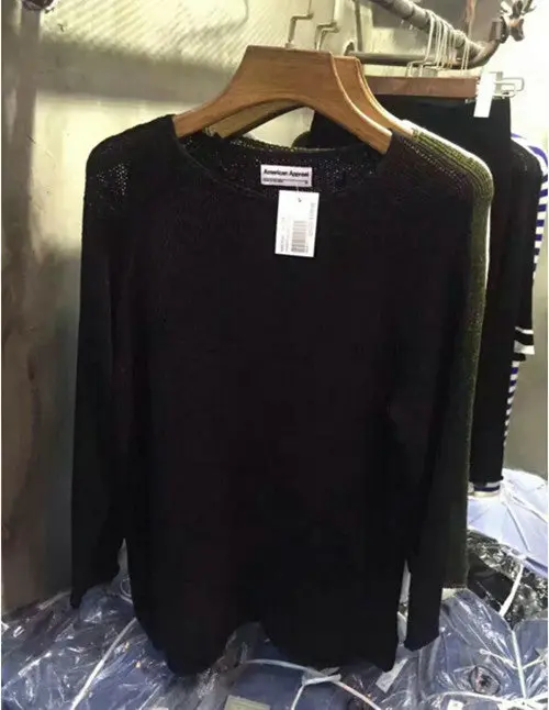 O Neck Perspective Thin Sweater Women Long Sleeve Loose Knitwear Jumper Kleding Jerseis Mujer Femme White 1