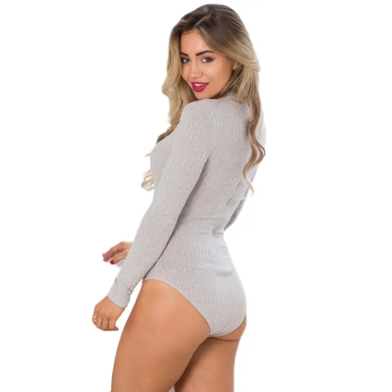 One-Piecebodycon Leotard T-Shirt Tops With Greyblack Color Smlxlxxl Size 6