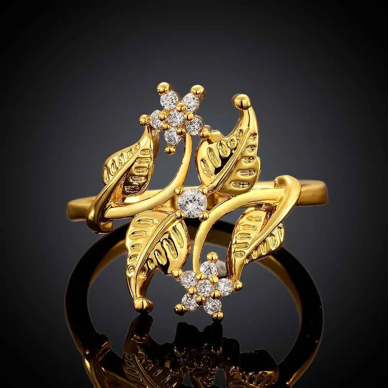 Online Shopping India 18K Gold Plated Rings For Men More Maple Leaf Anel Masculino Fine Jewelry Skgr 51 1