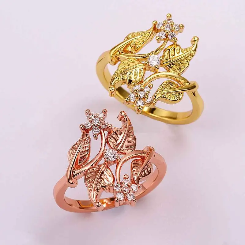 Online Shopping India 18K Gold Plated Rings For Men More Maple Leaf Anel Masculino Fine Jewelry Skgr 51 4