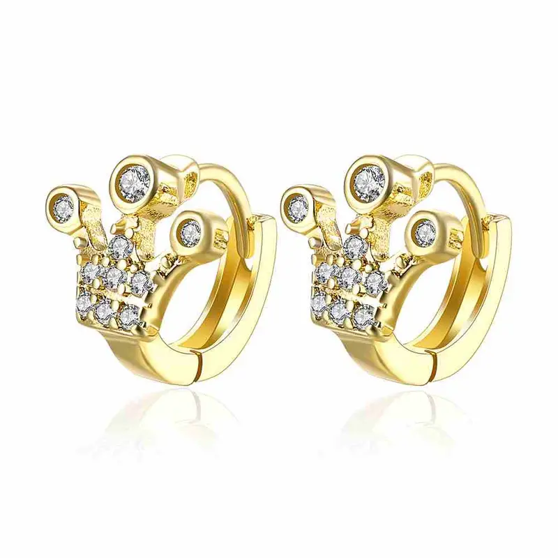Online Shopping India 18K Gold Plating Clip On Earrings Three Footprints Clip Kupe Joyas 37 1
