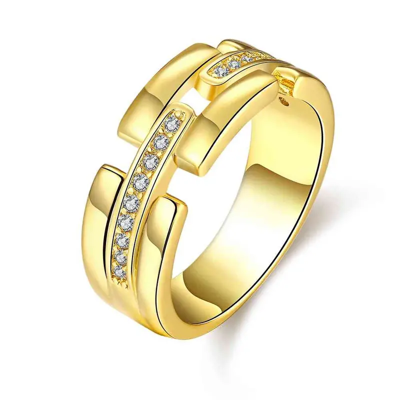 Online Shopping India 18K Gold Plating Wedding Rings Crystal Bridges Anillos Bone Skgr394 1