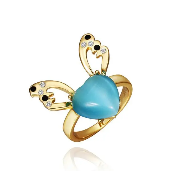 Online Shopping India 18K Real Gold Plated Wedding Ring Color Butterfly Aliancas Fine Jewelry146 1