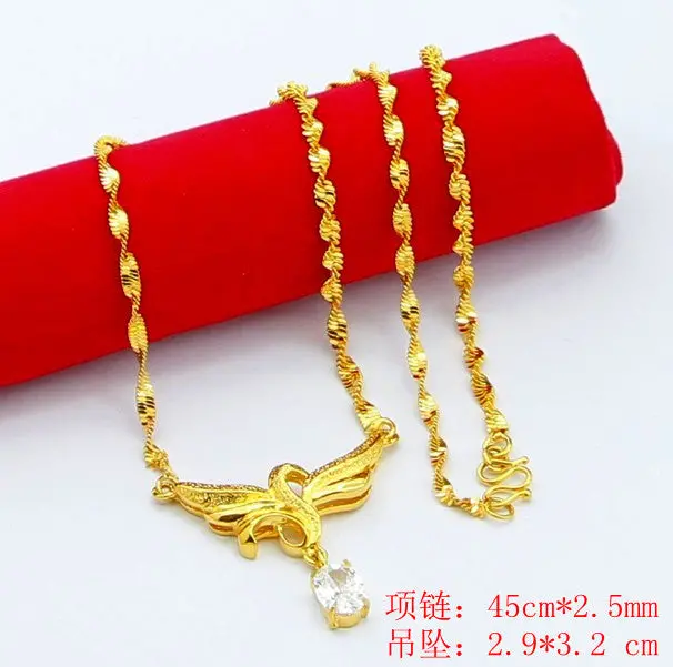 Online Shopping India 24K Gold Plated Necklace Men Angel Colares Horloge Yhdn  8 1