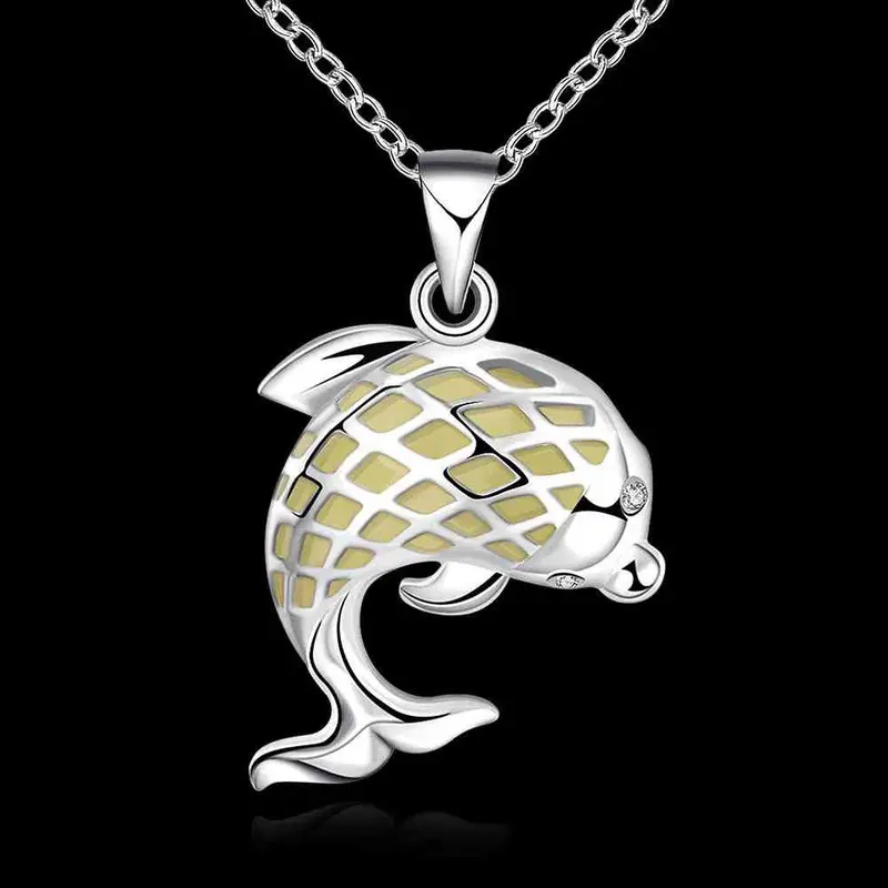 Online Shopping India Glowing Necklace Pendant Hollow Dolphin Colares Joias Luyn 21 1