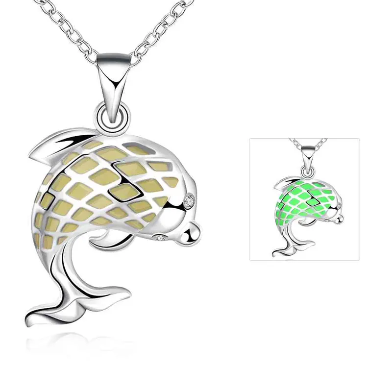 Online Shopping India Glowing Necklace Pendant Hollow Dolphin Colares Joias Luyn 21 2
