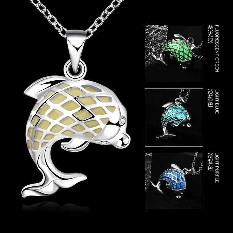 Online Shopping India Glowing Necklace Pendant Hollow Dolphin Colares Joias Luyn 21 3
