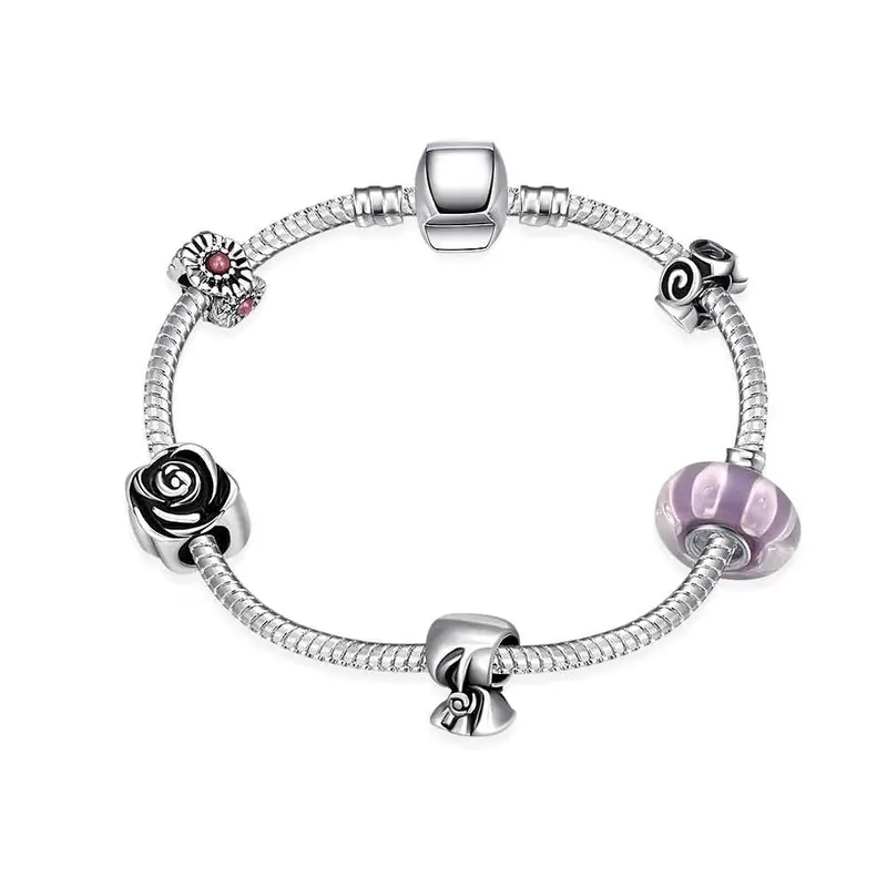Online Shopping India Silver Bracelets Bangles Geometric Beads Connected Pulseras Mujer Personalized Pfdh 2 1