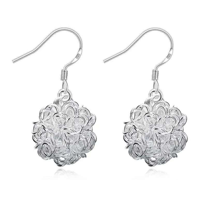 Online Shopping India Silver Earings Jewelry Tennis Ball Drop Pendientes Charm  76 1