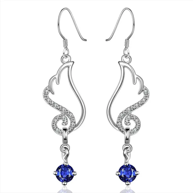 Online Shopping India Silver Earings Wing Red Stone Drop Cufflinks Margarida 21 2