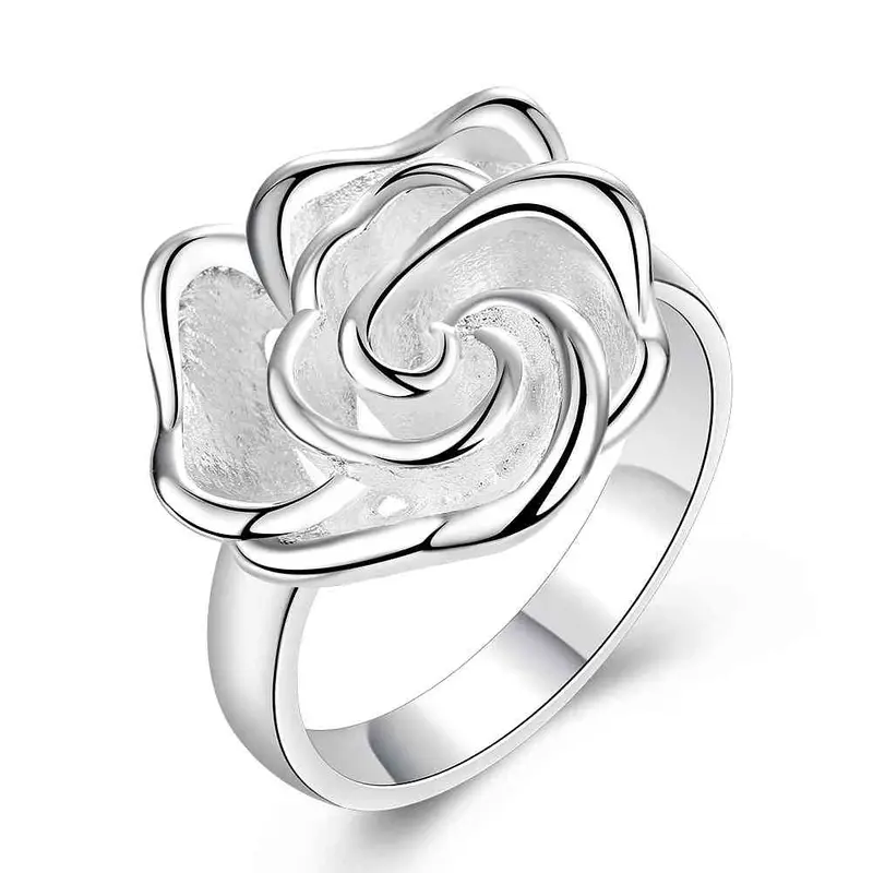 Online Shopping India Silver Engagement Rings Five Leaves And Flowers Anel Joias 29 5