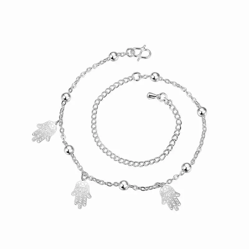 Online Shopping India Silver Plated Anklet Leaf Leg Jewelry Margarida Hba 17 4