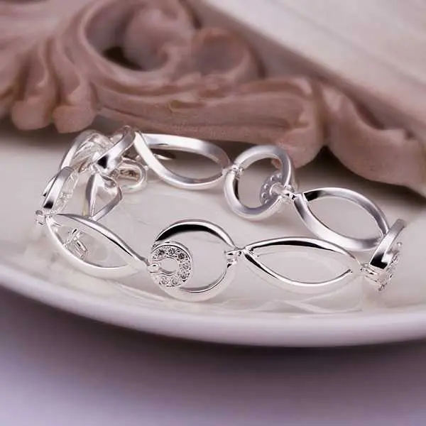 Online Shopping India Silver Plated Bracelets & Bangles Design Pulseira Gift For Her Hbh 19 1