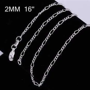 Online Shopping India Silver Plated Chain 2M 16-24Inch Personalized   2 1