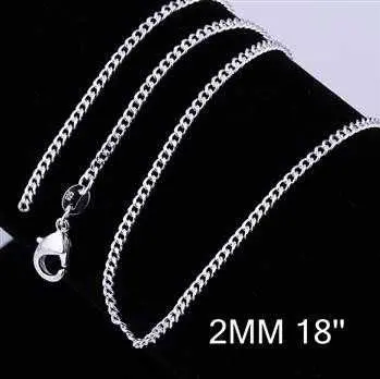 Online Shopping India Silver Plated Chain 2M 16-24Inch Personalized 2 12