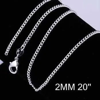 Online Shopping India Silver Plated Chain 2M 16-24Inch Personalized 2 13