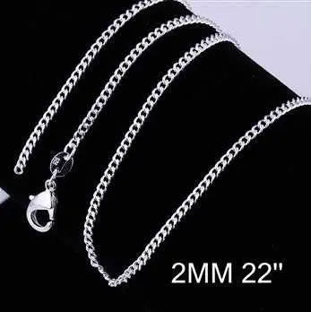 Online Shopping India Silver Plated Chain 2M 16-24Inch Personalized 2 14