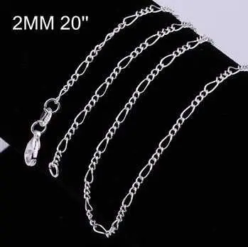 Online Shopping India Silver Plated Chain 2M 16-24Inch Personalized 2 3