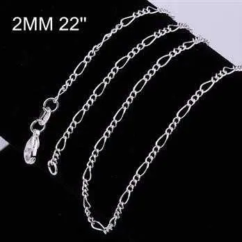 Online Shopping India Silver Plated Chain 2M 16-24Inch Personalized 2 4
