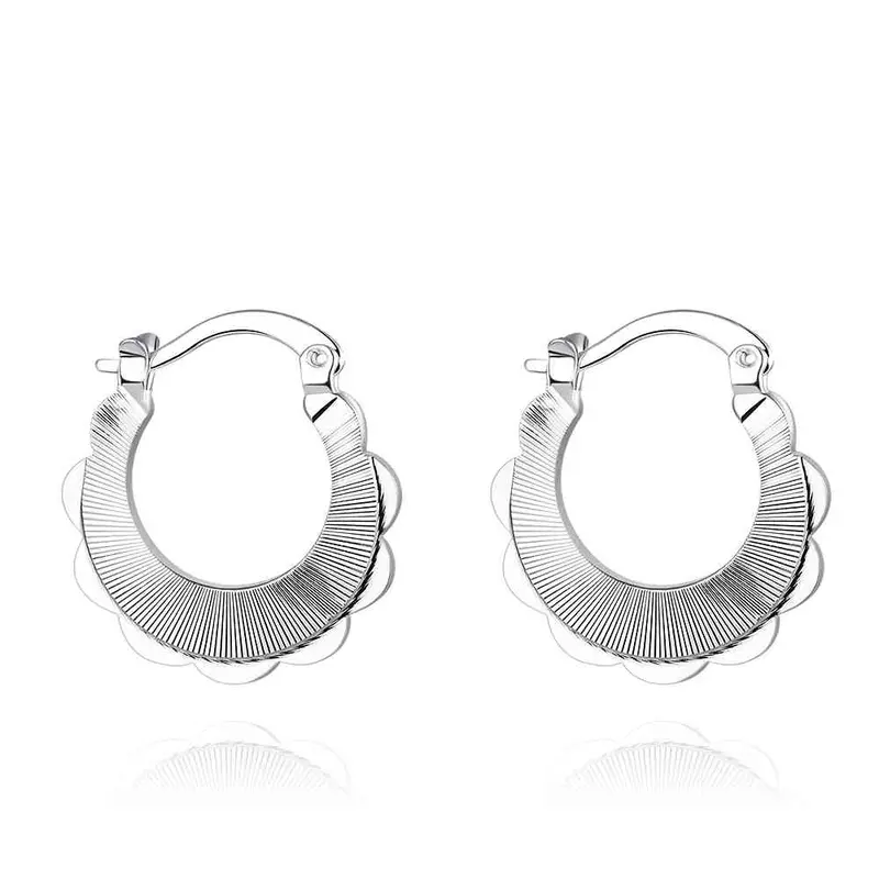 Online Shopping India Silver Plated Earing Linear Flow Clip Cuff Accessories 695 1