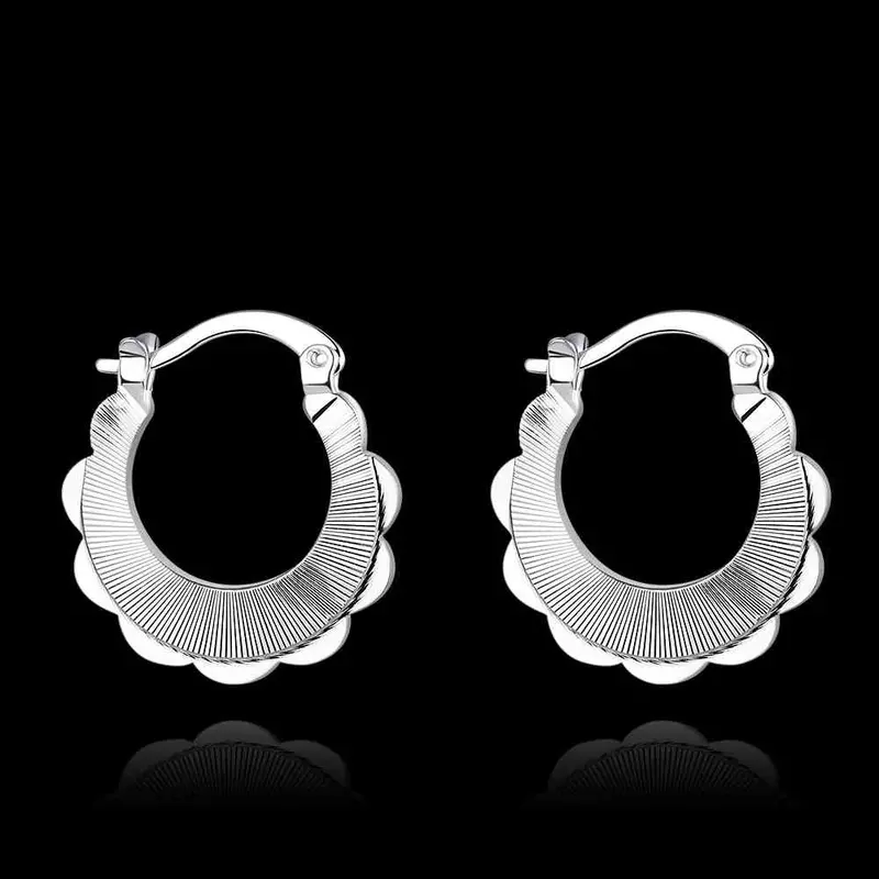 Online Shopping India Silver Plated Earing Linear Flow Clip Cuff Accessories 695 2