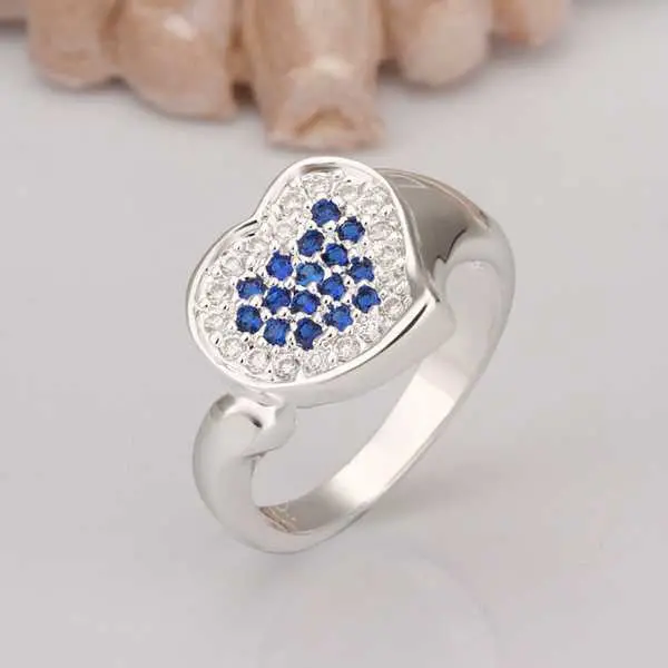 Online Shopping India Silver Ring Heart To Heart Anel Masculino Men Jewelry 7 3