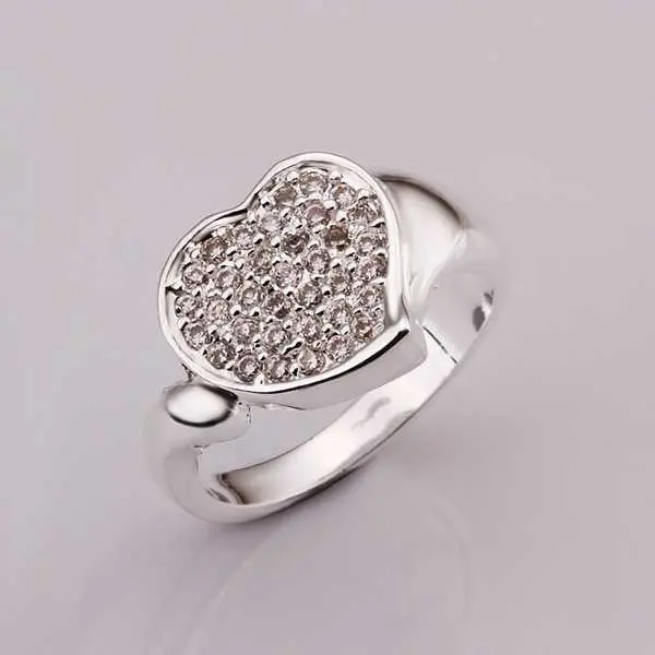 Online Shopping India Silver Ring Heart To Heart Anel Masculino Men Jewelry 7 4