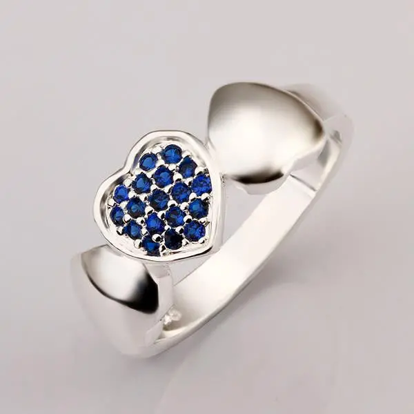 Online Shopping India Silver Ring Heart To Heart Anel Masculino Men Jewelry 7 6