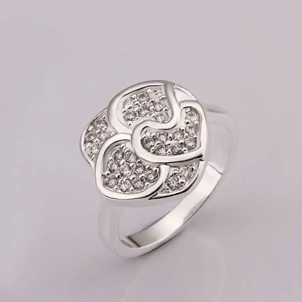 Online Shopping India Silver Wedding Rings Austria Crystal Flower Opal Bone 8 2