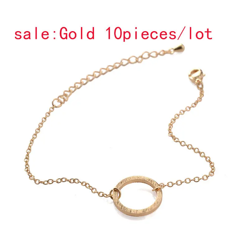 Open Circle Bracelet Bracelets Bangles Round Charm Bracelet Girl Jewelry 10Pcs30pcs-B007 1