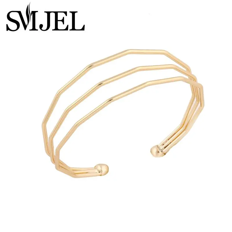 Open Triple Line Bracelet Bangle Cuffs G047 1