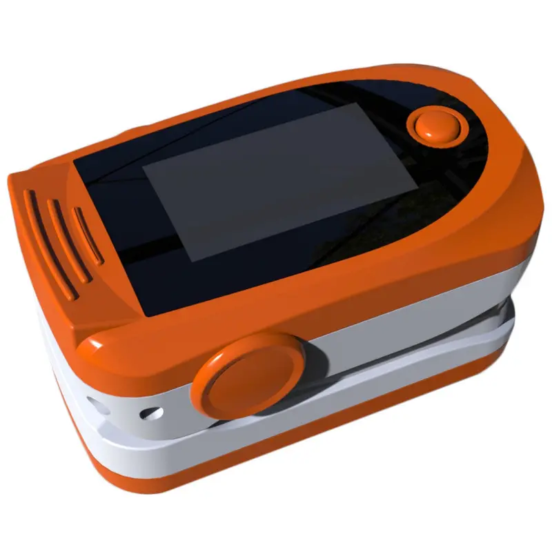 Orange Colors Finger Tip Pulse Oximeter Blood Oxygen Saturation Monitors 2