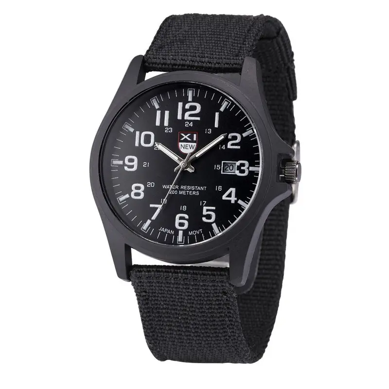 Outdoor Mens Date Stainless Steel Military Sports Analog Quartz Army Wrist Watch 1