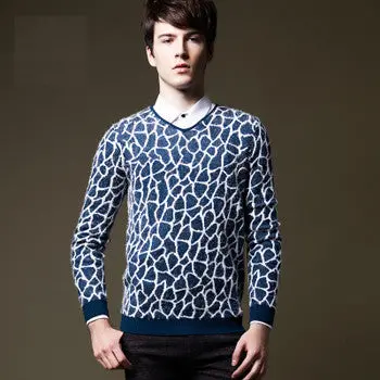 Outwear Sweaters And Pullovers Casual Slim Fit Large Size Long Sleeved V Necksweaters Pullovers 1