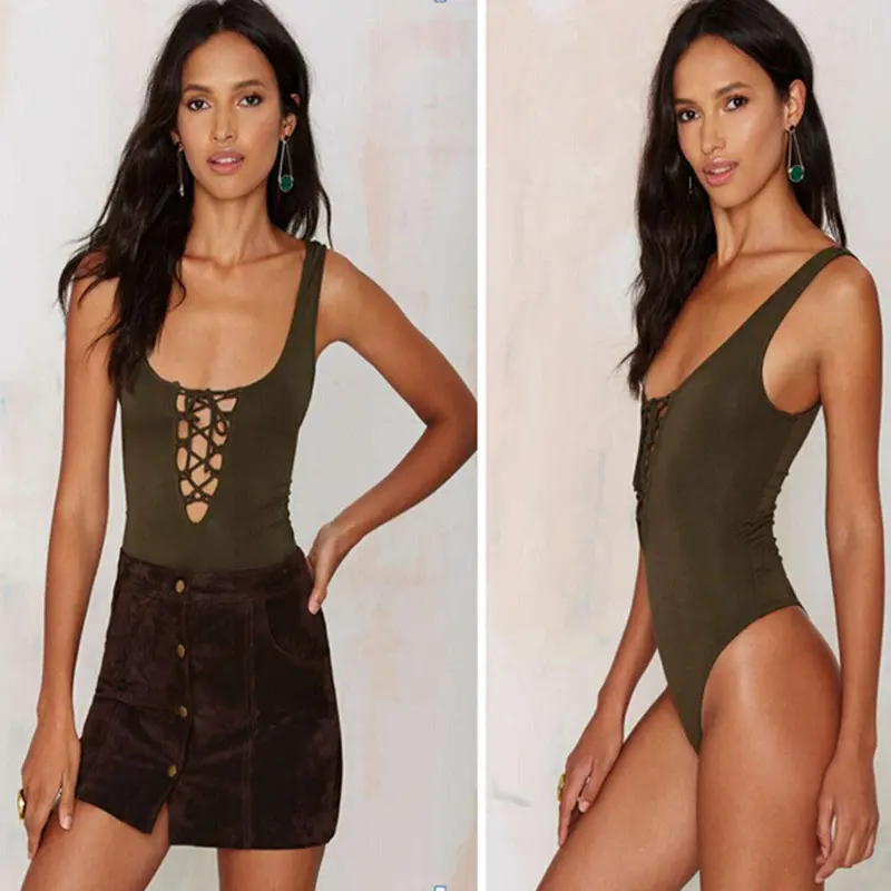Overalls Sexy Bodysuit Women Suit Sleeveless Romper Playsuit Jumpsuit Romper Top Clothes Fast Shipping 1
