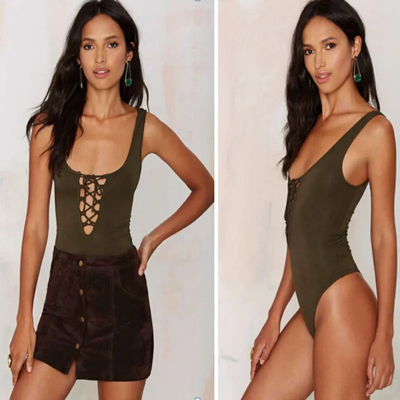 Overalls Sexy Bodysuit Women Suit Sleeveless Romper Playsuit Jumpsuit Romper Top Clothes Fast Shipping 5