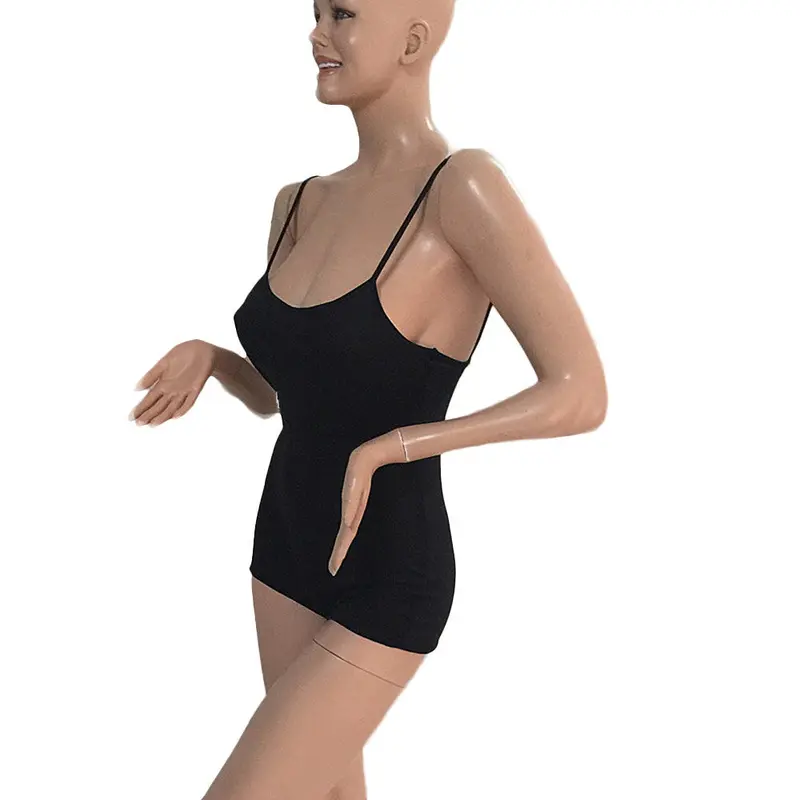 Overalls Women Black Sexy Strap Beach Shorts Jumpsuit Rompers Bodysuit Combishort Feida 4