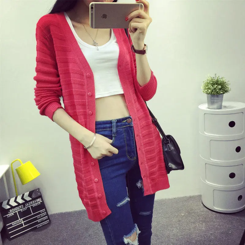 Oversized Open-Knit Cardigan – Versatile Plus-Size Layering Piece