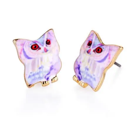 Owl Earrings Animal Studs Jewelry Love My Pet Jewelry Animal Party Earrings Love Gift Idea Oed082 3