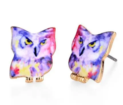 Owl Earrings Animal Studs Jewelry Love My Pet Jewelry Animal Party Earrings Love Gift Idea Oed082 4