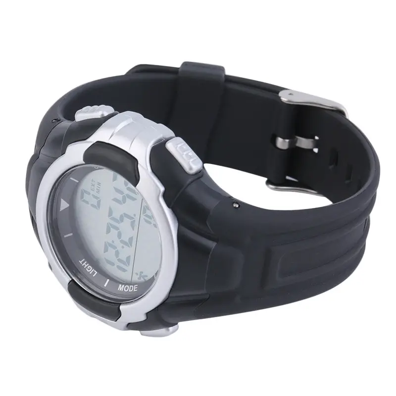 P3158 Intelligent Outdoor 3D Pedometer Acrylic Glass Sports Watch Led Display Rubber Band Wristwatch 2