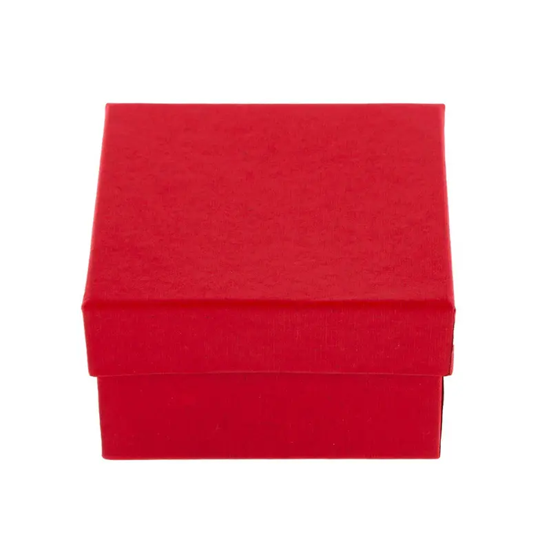 Paper Present Gift Case Red For Bangle Jewelry Watch Box 83Mm*78Mm*52Mm Red 2